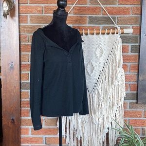 🖤 YOINS Black Long Sleeved Shirt